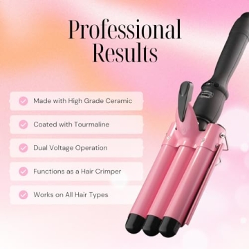 Alure Three Barrel Curling Iron for Salon-Quality Waves