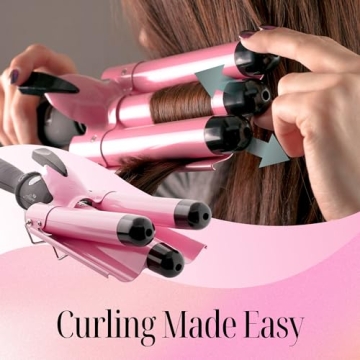 Alure Three Barrel Curling Iron for Salon-Quality Waves