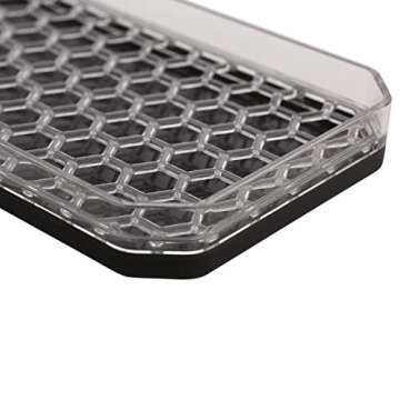 Spectrum HEXA Sponge & Brush Organizer With Soap Pump, Kitchen Sink Organizer With Refillable Soap Pump, Sponge & Dish Brush Holder Easy-Clean Sink Organization & Dish Brush Holder with Removable Base