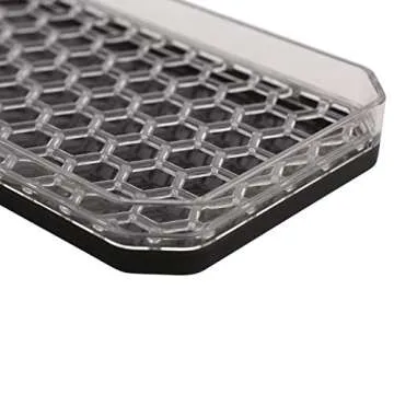 Spectrum HEXA Sponge & Brush Organizer With Soap Pump, Kitchen Sink Organizer With Refillable Soap Pump, Sponge & Dish Brush Holder Easy-Clean Sink Organization & Dish Brush Holder with Removable Base