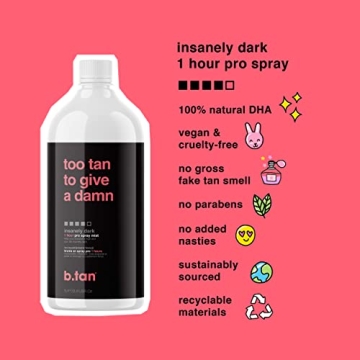 b.tan Spray Tan | Fast Dark Sunless Tanning Solution