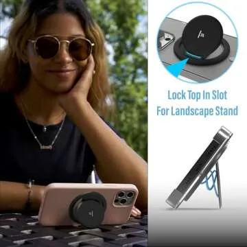 Tango Ultra Thin Grip for MagSafe: One Hand Pop, Stand, 10x Expandable, Space Grade Steel, Removable for Wireless Charging. Half The Thickness, Twice The Pop and More Bling Than A Ring.