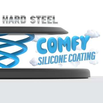 Tango Ultra Thin Grip for MagSafe: One Hand Pop, Stand, 10x Expandable, Space Grade Steel, Removable for Wireless Charging. Half The Thickness, Twice The Pop and More Bling Than A Ring.