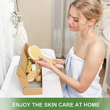 Eco-Friendly AIFEIVICO Dry Brushing Body Brush Set