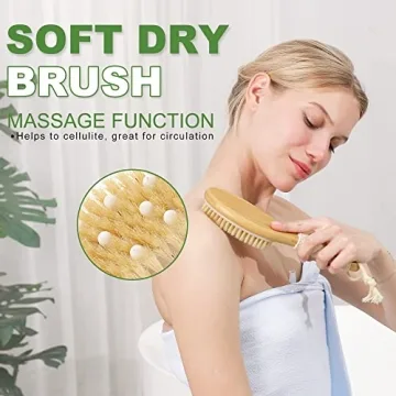 Eco-Friendly AIFEIVICO Dry Brushing Body Brush Set