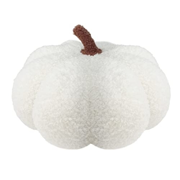 Custolon Pumpkin Pillow, 7.87inch Soft Stuffed Halloween Decorations for Cozy Fall Decor