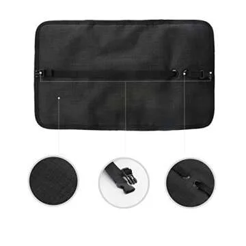 Patu Roll Up Travel Gear Organizer Case - Black Portable