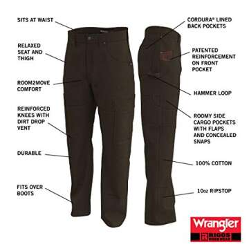 Durable Wrangler Riggs Men's Ranger Utility Pants for Comfort
