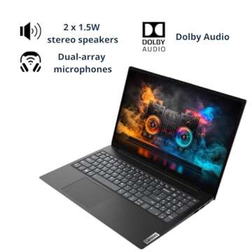 Lenovo V15 Laptop, 15.6" FHD Display, AMD Ryzen 5 5500U Hexa-core Processor (Beat Intel i7-1065G7), ...