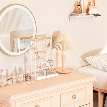 ProCase Necklace Organizer with Ring Tray - 4-Tier Design