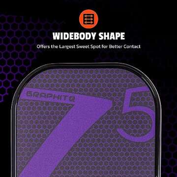 ONIX Graphite Z5 Graphite Carbon Fiber Pickleball Paddles with Cushion Comfort Pickleball Paddle Grip - USA Pickleball Approved, Grip Size 4 1/4 inches