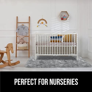 Gorilla Grip Fluffy Faux Fur Rug 4x6 Machine Washable Soft