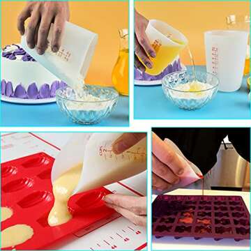 SKPPC Silicone Measuring Cups for Arts and Crafts