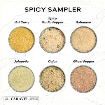 Sea Salt Gift Set 4-Pack - Infused, Smoked, Spicy and Natural Salt Sampler Collections - 23 Flavors with Reusable Tins- Great Gifts for Everyone - Caravel Gourmet