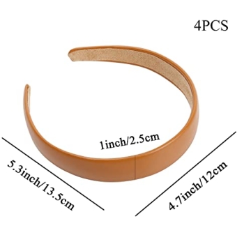 WOVOWOVO Chic Leather Headbands - Stylish Comfort For All