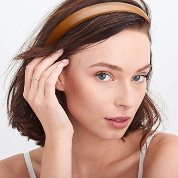 WOVOWOVO Chic Leather Headbands - Stylish Comfort For All