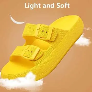 sharllen Pillow Slippers, Unisex Massage Foam Bathroom Slippers