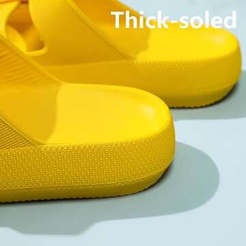 sharllen Pillow Slippers, Unisex Massage Foam Bathroom Slippers