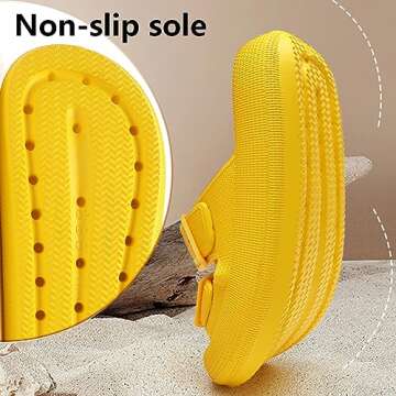 sharllen Pillow Slippers, Unisex Massage Foam Bathroom Slippers