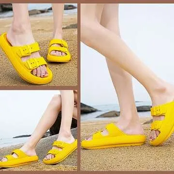 sharllen Pillow Slippers, Unisex Massage Foam Bathroom Slippers