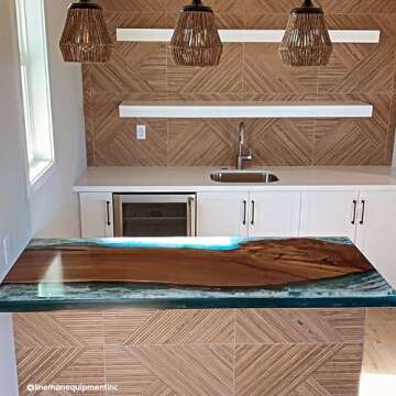 Deep Pour Epoxy Resin Liquid Glass Kit - Clear Durable Safe