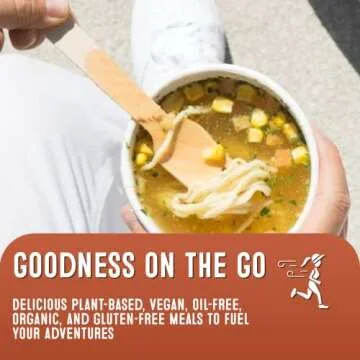 Dr. McDougall's Vegan Chicken Soup - Chicken Noodle Soup - Organic Ramen Noodle Cups - Lower Sodium Vegan Soup with Instant Noodles - 1.4 Ounces - Pack of 6