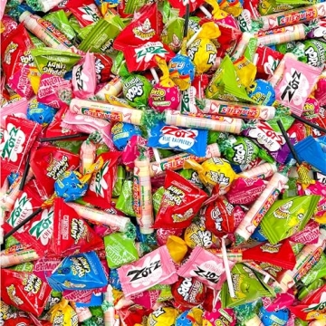 Party Candy Assortment - Sour Mix - Zotz, Smarties, Warheads, Lollipops, Fruit Chews (2 Pound Bag - ...