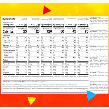 Party Sour Candy Assortment - 130 Pieces of Fun