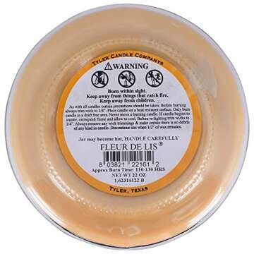 Tyler Fleur de Lis Scented Candle, 22 oz