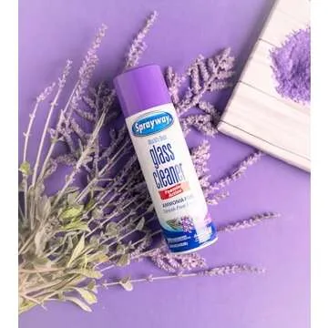 Sprayway Glass Cleaner Lavender Scent Foaming Aerosol Spray, 19oz, Pack of 6 | Ammonia-Free, Streakless, Fast-Acting | Cleans & Polishes Glass Surfaces | Removes Fingerprints, Dust, Dirt, Smoke Film