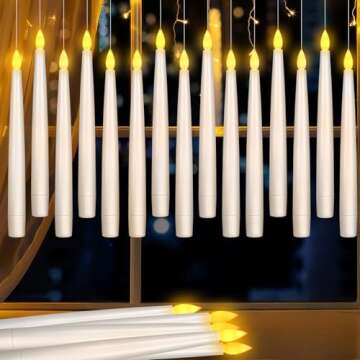 Magical Christmas Floating Candles with Wand Remote