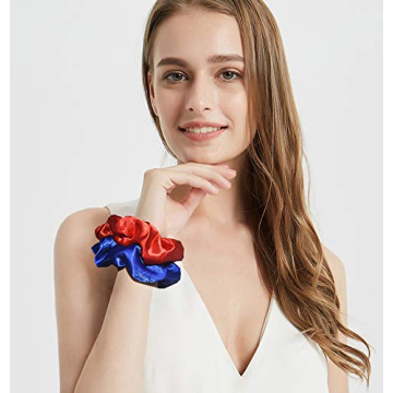 Mcupper 40 Pcs Satin Scrunchies Soft Durable Hair Ties