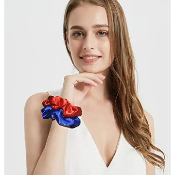 Mcupper 40 Pcs Satin Scrunchies Soft Durable Hair Ties