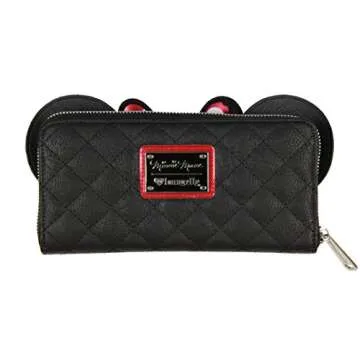 Loungefly x Minnie Bow Wallet WDWA0564, Black, Standard