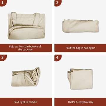 Xrkuu Yoga Bag - Versatile Cotton Tote for Yoga & Travel