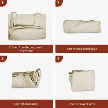 Xrkuu Yoga Bag - Versatile Cotton Tote for Yoga & Travel