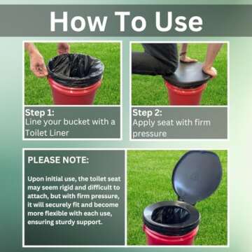 Portable Honey Bucket Style Toilet Seat for Easy Camping Solutions