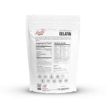 Hearthy Foods Beef Gelatin Powder Unflavored Gelatin Powder for Women and Men | Keto and Paleo Frien...