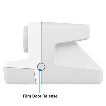 Polaroid Now I-Type Instant Film Camera - White Bundle with a Color i-Type Film Pack (8 Instant Photos) and a Cleaning Cloth