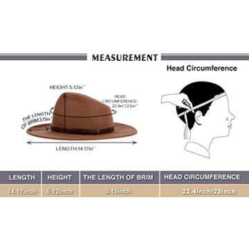 Anycosy Stylish Wool Fedora Hats for All Seasons