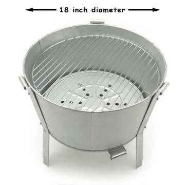 Old Smokey Charcoal Grill #18 - Lightweight & Durable Grilling