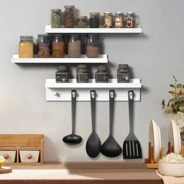 MBYD Picture Shelf Ledge 24 Inch Floating Shelves Set
