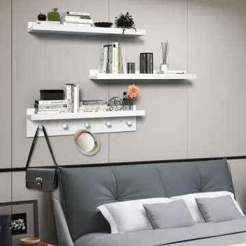 MBYD Picture Shelf Ledge 24 Inch Floating Shelves Set