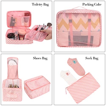 BAGAIL 8 Set Packing Cubes for Travel Organization