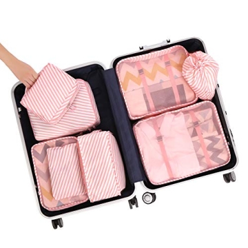 BAGAIL 8 Set Packing Cubes for Travel Organization