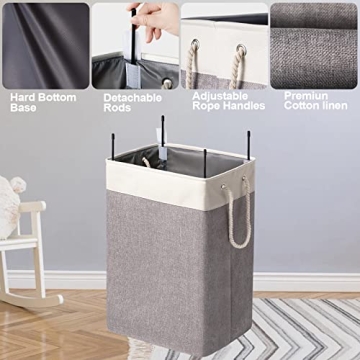 Stylish ELONG HOME Laundry Baskets - Durable & Versatile 2 Pack