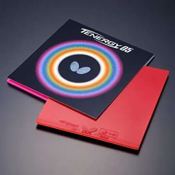Butterfly Tenergy 05 | 1.7, 1.9, or 2.1 mm | Red or Black | 1 Table Tennis Racket Rubber Sheet | Professional Table Tennis Rubber