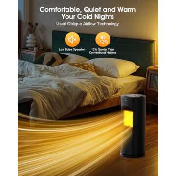 1500W Electric Space Heater for Cozy Indoor Comfort