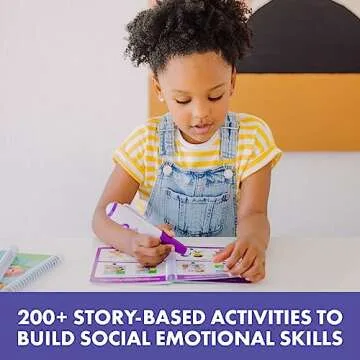 Educational Insights Hot Dots Feelings & Friendships Social Emotional Learning Workbooks, Gift for K...