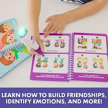 Educational Insights Hot Dots Feelings & Friendships Social Emotional Learning Workbooks, Gift for Kids Ages 3+